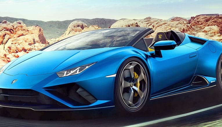 Lamborghini unveils the 2021 Huracán Evo Spyder sportscar with Rear-Wheel-Drive