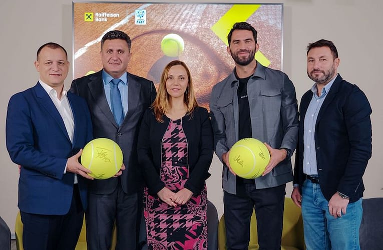 Raiffeisen Bank România anunță semnarea unui parteneriat cu Federația Română de Tenis pentru următorii ani
